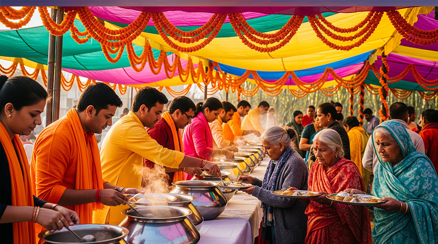 Mega Annadan Drive for Homeless Elders